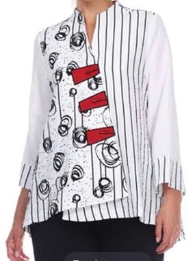MOONLIGHT WHITE BLACK SWING JACKET White
Black & Red